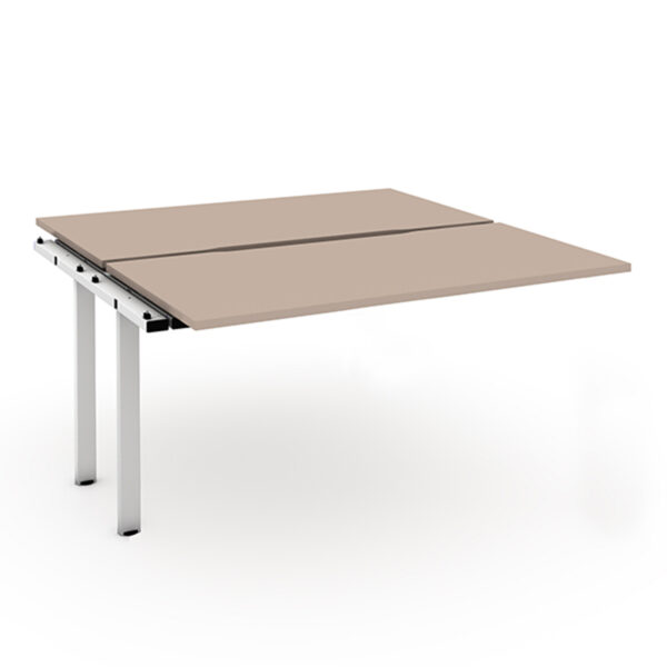 Veta 2 Person Back to Back Bench Desk Extension