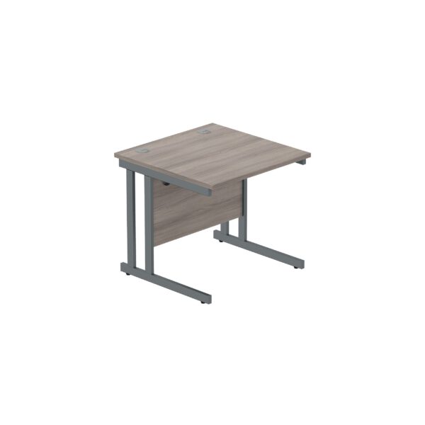 Office Rectangular Desk with Steel Double Upright Cantilever Frame