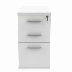Desk High Office Storage Unit (FSC) | 800 Deep | Arctic White