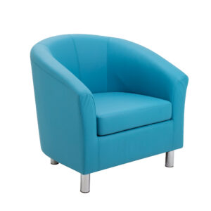 Tub Armchair with Metal Feet