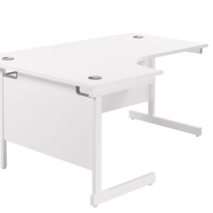 Single Upright Left Hand Radial Desk