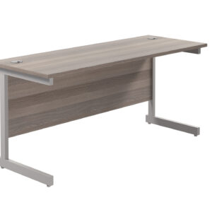 Single Upright Rectangular Desk: 600mm Deep