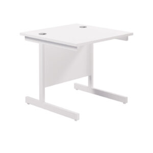 Single Upright Rectangular Desk: 800mm Deep