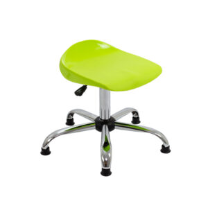Titan Swivel Senior Stool with Chrome Base and Glides