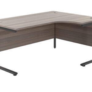 Twin Upright Right Hand Radial Desk