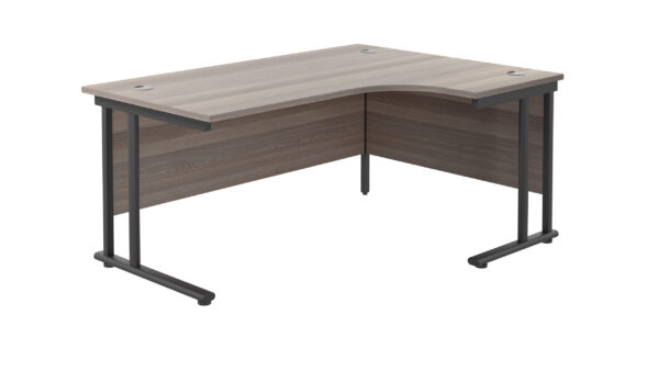 Twin Upright Right Hand Radial Desk