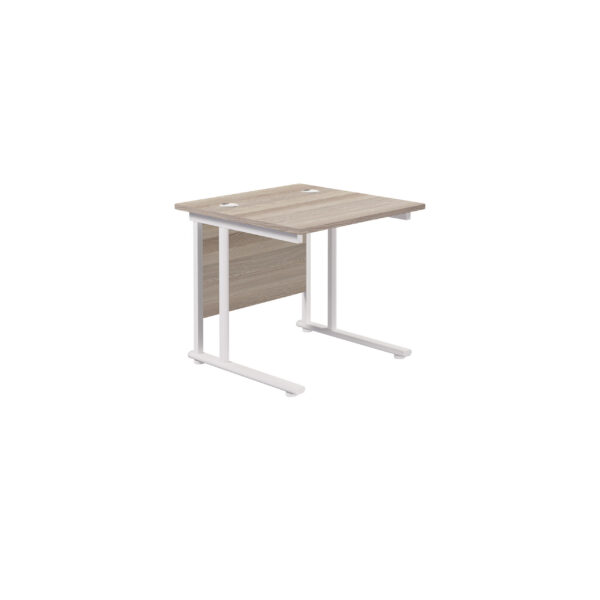 Twin Upright Rectangular Desk: 800mm Deep