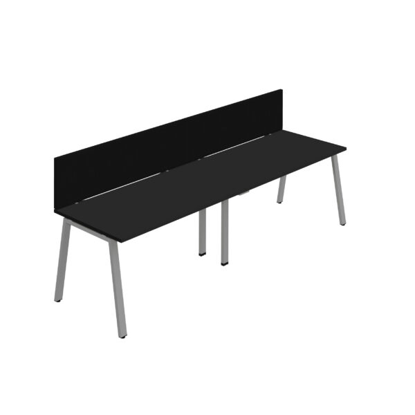 Synergy 2SP Bench Desk | 1200X800mm | A-Frame | Screen