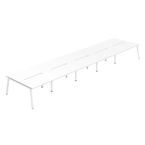 Synergy 10P Bench Desk | 1200X800mm | A-Frame