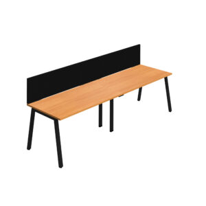 Synergy 2SP Bench Desk | 1400X800mm | A-Frame | Screen