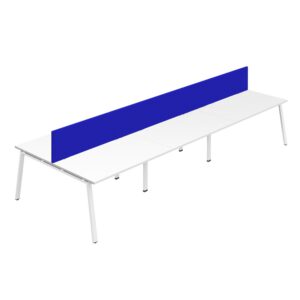 Synergy 6P Bench Desk | 1600X800mm | A-Frame | Screen
